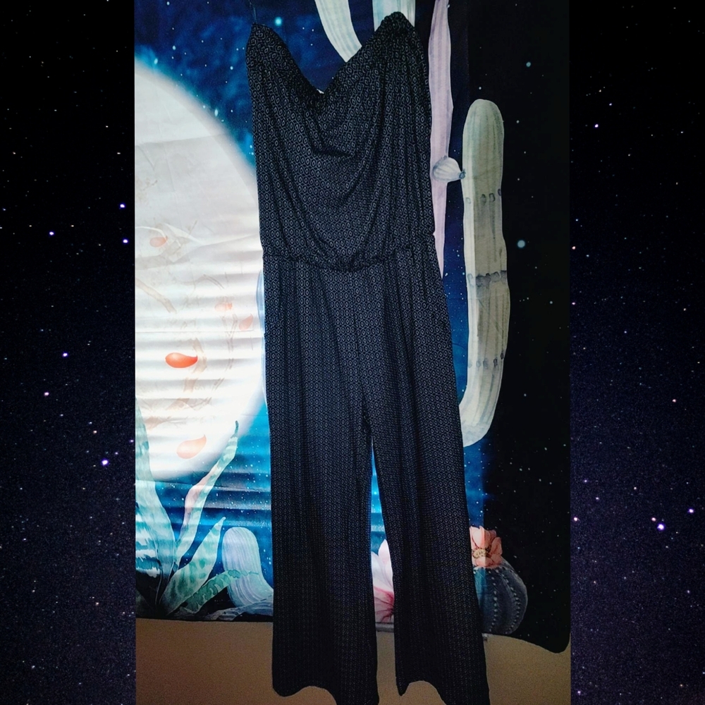 Exist Sleeveless Navy Jumpsuit With Pockets. Never Worn.